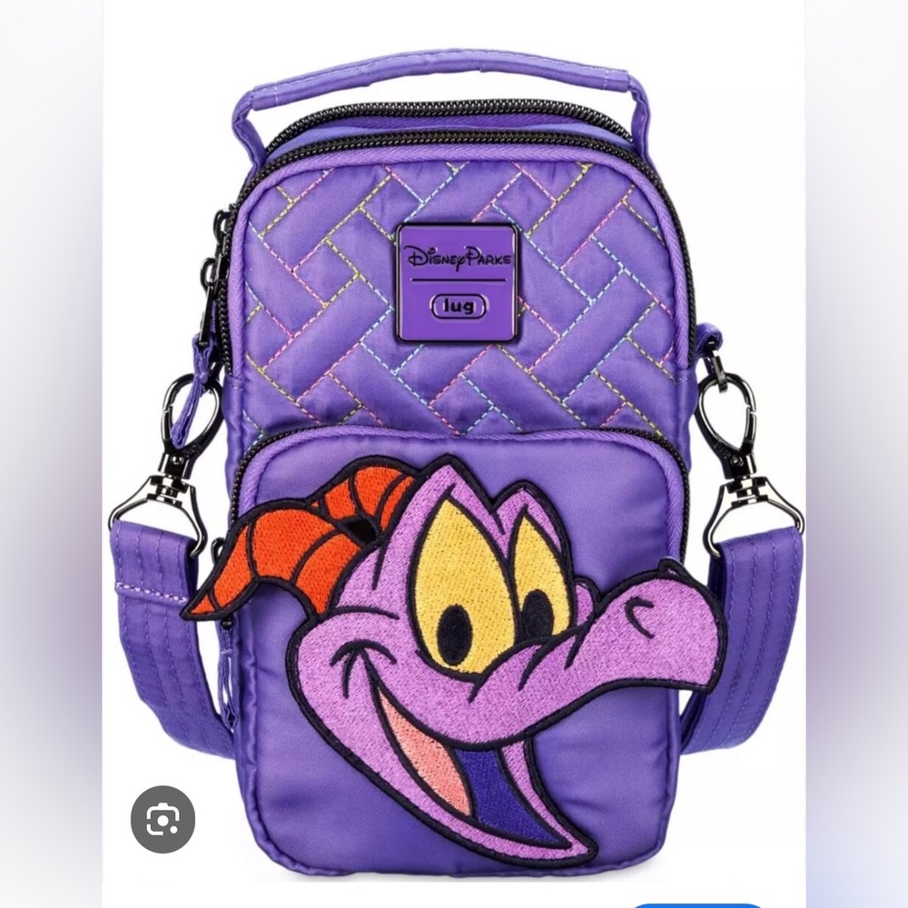 NEW 2024 Disney Epcot Festival of the Arts Figment Purple Lug Crossbody Mini Bag